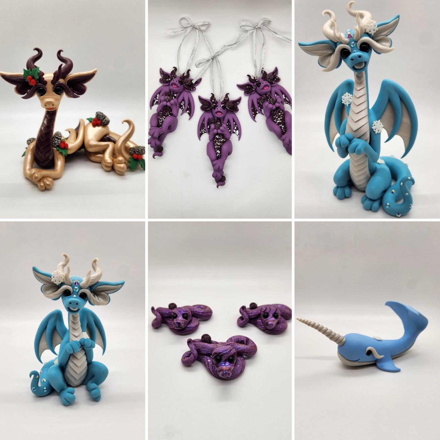 Winter Holiday Dragons