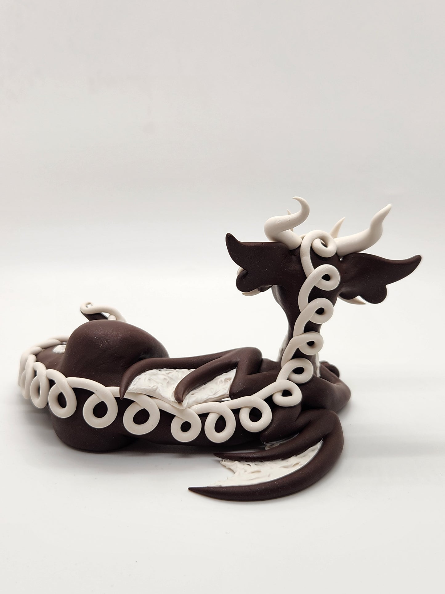 Chocolate cupcake dragon sculpture