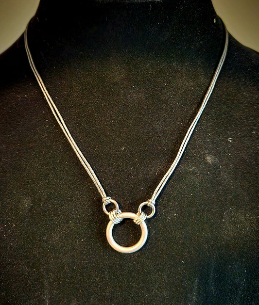 O ring cord necklace
