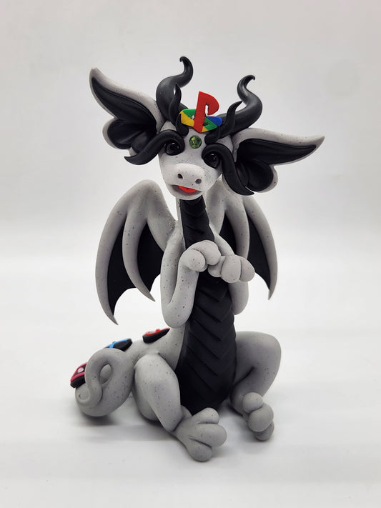"Kutaragi" Playstation themed dragon sculpture